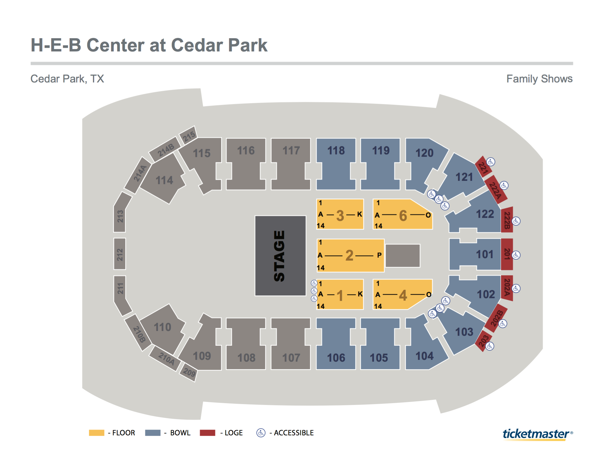 Heb Park Seating Chart