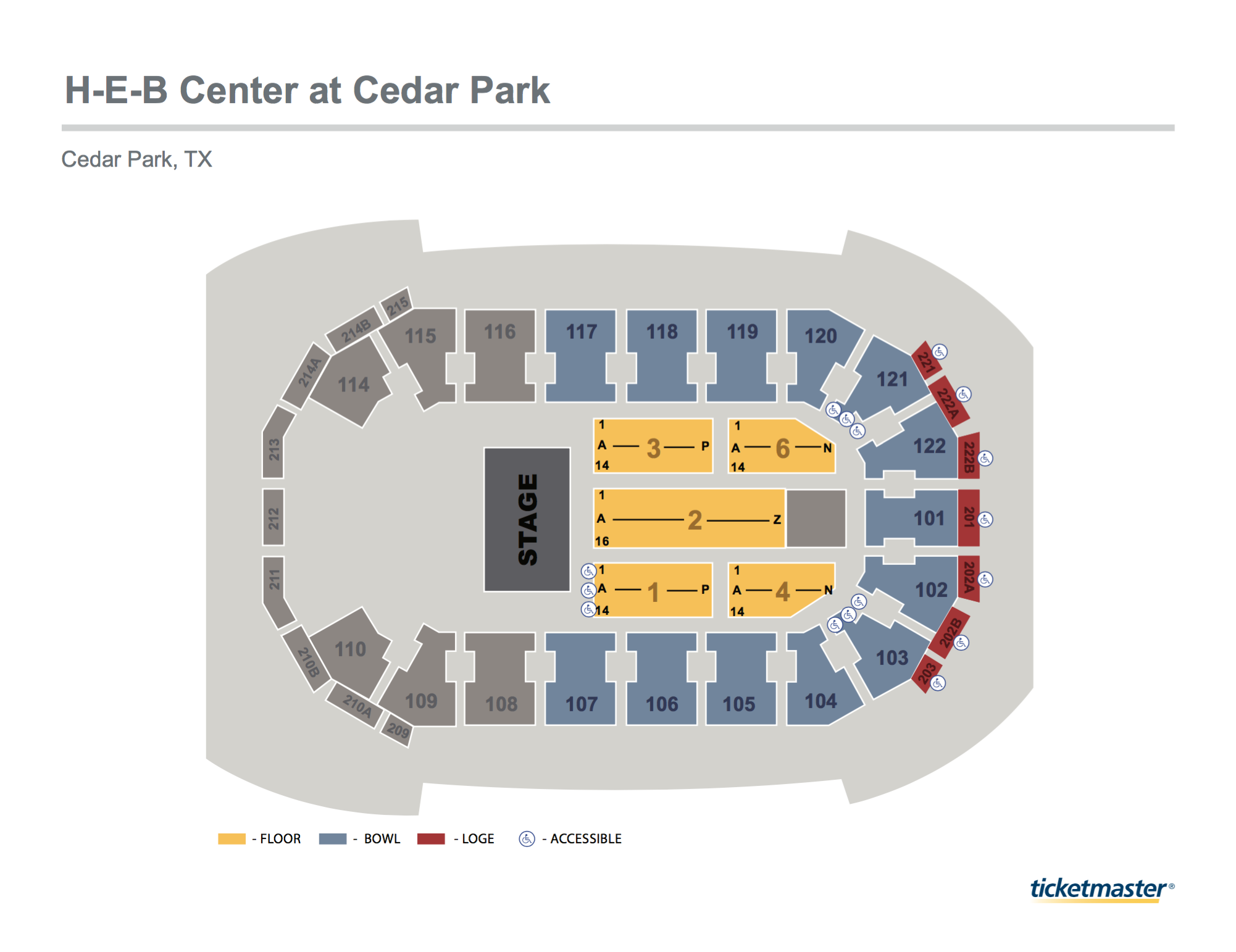 Travis County Expo Center Seating Chart