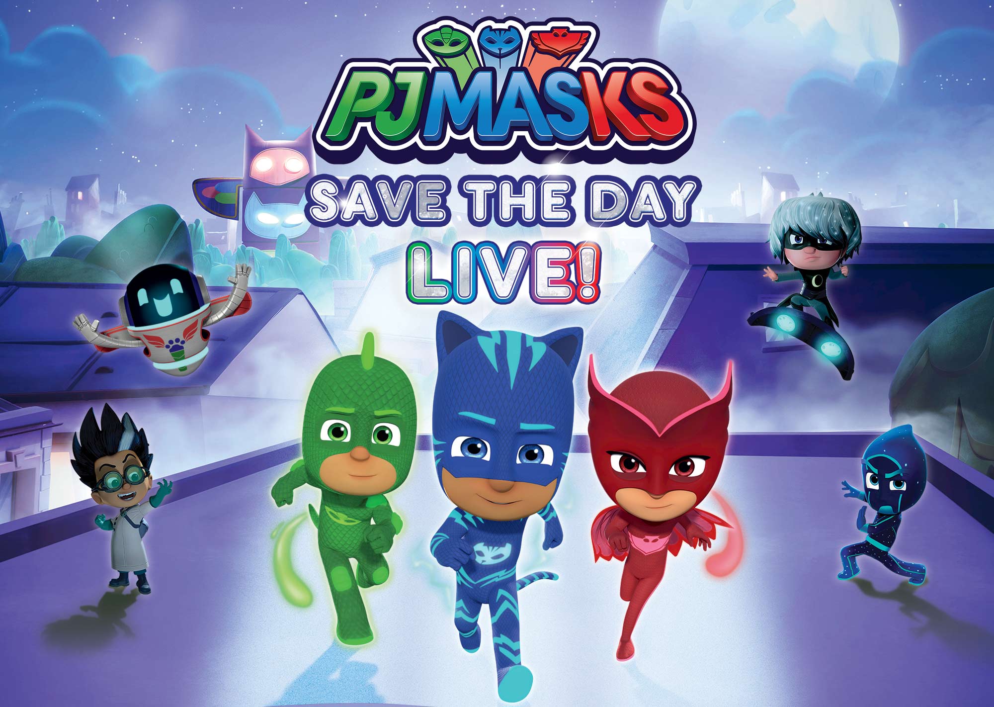 pj masks live save the day h e b center