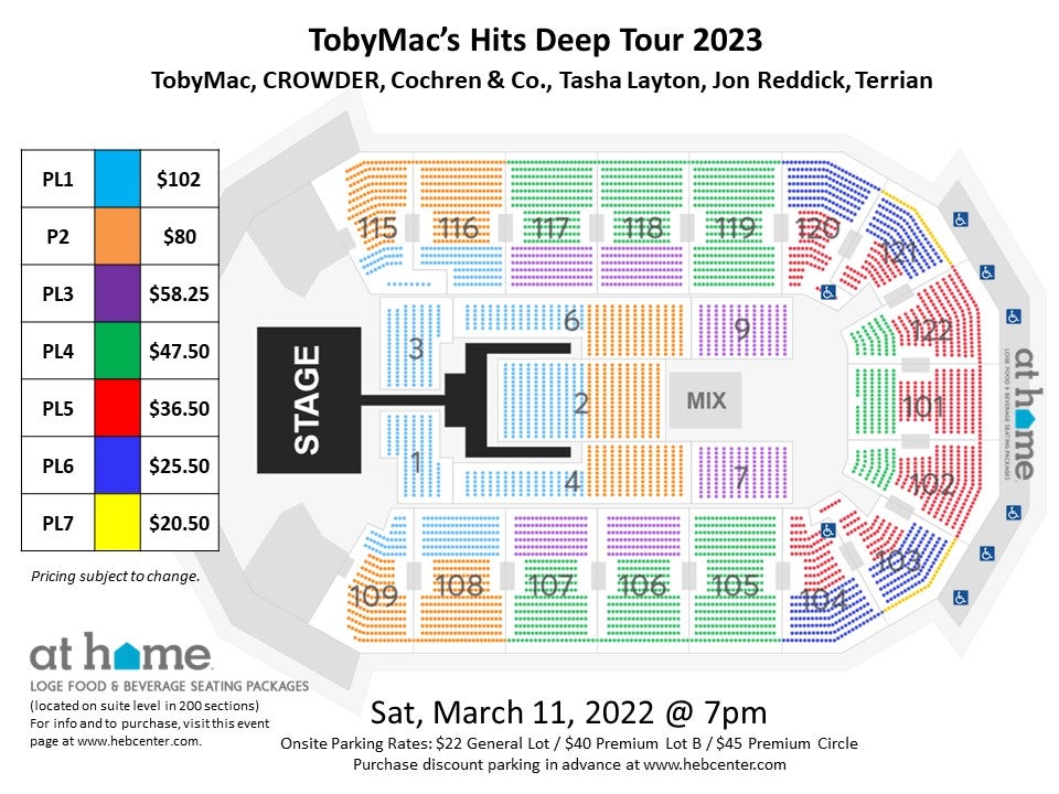 TobyMac's Hits Deep Tour 2023 HEB Center